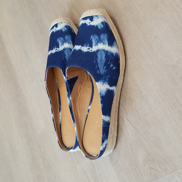 NWOT Crown Vintage - LONARI ESPADRILLE WEDGE MULE - Picture 7 of 11